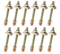 NONDK Kit de Conectores de Hardware para de Cama de 12 Piezas M8 X 100 mm, Conectores de Cuatro en para Muebles de Panel, Montaje de Cama