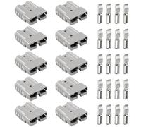 NONDK Kit de Conexión/Desconexión Rápida de Batería de 50A, Enchufe Conector de Batería de 50A para Cabrestantes de Recuperación, Sistemas de Remolque y Aplicaciones Solares.