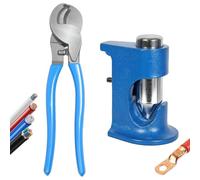 NONDK Kit de Herramientas de Cortador de Cables y Engastador de Terminales de Martillo, Herramienta de Corte/Stripping/Crimping de Alta Resistencia.