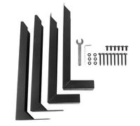 NONDK Kit de Reparación de Postes de Cerca, Estaca de Anclaje de Acero Resistente para Postes de Cerca, Solución Rápida para Postes de Madera Rotos o Inclinados (Paquete de 2)