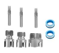 NONDK Kit de Roscado de Tuberías de PVC, Integrando Herramientas de Roscado Interno y Externo Adecuadas para Tuberías de PVC/Plástico, Roscado.