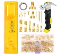 NONDK Kit para Colgar Cuadros, Herramienta para Colgar Cuadros con Regla de Medición de, Incluye 226 Piezas de Kit para Colgar en la Pared