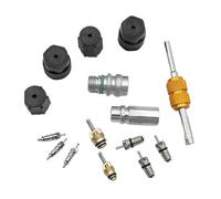 NONDK Kit Surtido de Válvulas de Núcleo de Aire Acondicionado para Automóvil R134A, Válvulas de Servicio de Aire Acondicionado Lateral de Alta Presión para R12, R22 y R134.