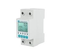 NONDK Medidor de Electricidad WiFi Tuya, Medidor de Energía LCD 11 en 1, Recierre Automático, Protector de Corriente por Bajo Voltaje, Interruptor Temporizador