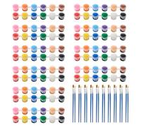 NONDK Mini Juego de Pintura Acrílica de 10 Piezas, Pintura para Niños, Juego de Pintura para Niños de 12 Colores, Tiras de Pintura Acrílica para Niños y Adultos