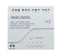 NONDK Módulo de Interruptor WiFi con Control Remoto Inteligente, 4 Canales, CA 85-250 V, USB, 5 V, Lento, Autobloqueo, RF433, Receptor de Relé de 4 Vías.