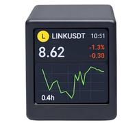 NONDK Pantalla de Precio de Criptomonedas Monitor de Mercado Mini WiFi en Tiempo Real Criptomoneda Negro