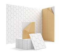NONDK Paquete de 15 Paneles de Pared Insonorizados de 12 X 12 X 0,4 Pulgadas, Paneles Autoadhesivos Absorbentes de Sonido, Paneles una Prueba de Sonido, Color