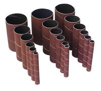 NONDK Paquete de 18 Manguitos para Lijadora de Husillo, Manguitos de Lijado para Lijadora Oscilante, Papel de Lija de Grano Surtido 80 150 240, Longitud de 4-1/2"