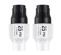 NONDK Paquete de 2 Kit de Regulador de Presión de Riego por de 25 Psi, Preventor de Reflujo de Agua para Manguera de Jardín/Grifo de 3/4 Pulgadas