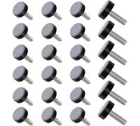 NONDK Paquete de 24 Deslizadores de Muebles Deslizadores de PTFE con Rosca Pies Niveladores de Muebles Diámetro M6 20 mm Deslizadores para Sillas/Deslizadores de Sillas.