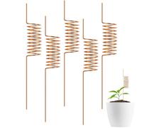 NONDK Paquete de 6 Estacas para Plantas de Electrocultivo, Alambre de Cobre Suave, Estacas Largas de Cobre para Jardinería, Electrocultivo y Jardinería