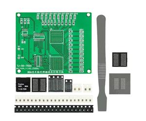 NONDK Placa de Práctica de Soldadura de Chip BGA con LED SMT Fluyendo, Kit de Ensamblaje de Placa de Práctica 555+4017, Componentes de Luz LED SMT Fluyendo.