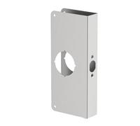 NONDK Placa de Refuerzo de Acero Inoxidable para Puertas de 1-3/8pulgada de Espesor, con Acabado de Acero Inoxidable para Reforzar.