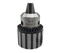 NONDK Portabrocas Cónico de Carcasa de Acero B18 Sin Llave de Rosca Portabrocas de Sujeción Giratoria de Metal Resistente Portabrocas de Llave de 3-16 mm