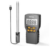 NONDK Probador de Humedad del Heno, Sonda de Medición de Humedad para Heno, Pasto de Trigo, Leymus Chinensis, Alfalfa Henos con Almacenamiento de Datos