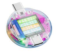 NONDK Probador Tipo C de 48 V PD Voltímetro Digital Amperímetro Medidor de Corriente de Voltaje Volt Amperímetro Detector