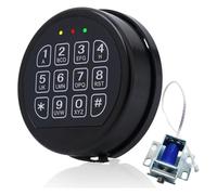 NONDK Reemplazo de Cerradura de Caja Fuerte con Solenoide, Teclado Negro, Cerradura Electrónica para Caja de Seguridad Doméstica y Comercial.