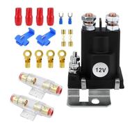 NONDK Relé de Arranque de Gran Corriente de 12 V y 500 A con Kit de Portafusibles de 100 A, Fusible de Interruptor Rápido de Contacto para Autocaravana, Cortadora de Césped