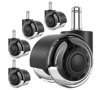 NONDK Ruedas para Silla de Oficina, Ruedas de Escritorio Silenciosas Suaves de Repuesto de 2 Pulgadas para Silla de Trabajo y Juegos, Rodamiento Resistente y Seguro