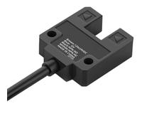 NONDK Sensor de Interruptor Fotoeléctrico de Ranura -SU10N, NPN/PNP, 12-24 VCC, Detector Óptico de Proximidad Infrarrojo de 4 Hilos.