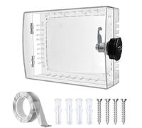 NONDK Termostato con Cerradura de Contraseña, Tapa Transparente, Termostato con Cerradura de Contraseña, Caja de Seguridad para el Hogar.