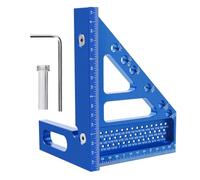 NONDK Transportador de 90 Grados de Aluminio Versátil para Carpintería, de Fácil Manejo y con Medición Precisa de Ángulos