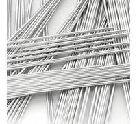 NONDK Varillas de Soldadura, 25 Unidades, Redondas, de Bronce Fosforado Plateado, para Climatización, Refrigeradores, Electrodomésticos, Uso Industrial, Etc.