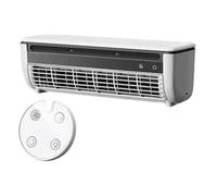 NONDK Ventilador de Aire Acondicionado Mini Sin Aspas Montado en la Pared, Enfriamiento Rápido, Ventiladores Eléctricos Inalámbricos Silenciosos con Control Remoto B.