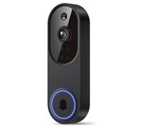 NONDK Videoportero Inalámbrico Wi-Fi con Audio Bidireccional, Detección de Movimiento por IA, Visión y Almacenamiento en la Nube (Sin Timbre)
