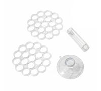 NonMiFyR Base Floral Apoyo Espiral Transparente con Tubo Central Plástico y Succión Integrada para Arreglos Modernos Decoración de Interiores Floristas Hogar, Plac Tubo 15MM 19H