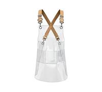 NonMiFyR Delantal Transparente, Delantal de Pintura, Delantal de Barbacoa para Cocinar para Hombres Y Mujeres, Delantal Resistente para Granja, Transpa, Amarillo, Individual
