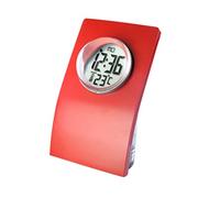 NonMiFyR Reloj Despertador Hidráulico, Reloj Digital, Reloj de Mesa, Calendario, Sin Carcasa Y Ligero, con Pantalla de 24 Horas Y Calendario, Rojo, tal como se describe