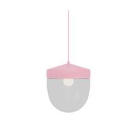 Noon Lámpara colgante Pan transparente 30 cm Rosa-rosa