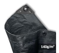 NOOR Lona Profesional - 140 g/m² - 5 x 8 m - Antracita - Lona Multiusos para protección contra la Intemperie - Ideal para Zonas de jardín - Estabilizado a los Rayos UV, Revestimiento por Ambos Lados