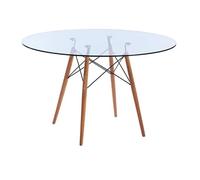 Noorsk Design Tower Mesa Redonda de Comedor o Cocina, Diámetro 120 cm