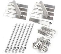 Nordic Bbq Store Juego de piezas de repuesto de parrilla de acero inoxidable para barras aromatizantes Weber Genesis II 600 GS4, E-610, S-610, LX E-640, LX S-640-11, 6 quemadores y 6 deflectores de