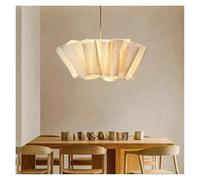 Nordic Creamy Led Pendant Lights Japanese Fiber Chandelier Bedroom Warm Hanging Lamp Art Decor Led Luminarias