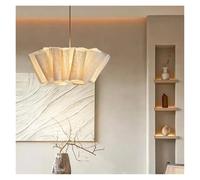 Nordic Creamy Led Pendant Lights Japanese Fiber Chandelier Bedroom Warm Hanging Lamp Art Decor Led Luminarias