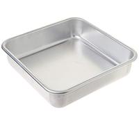 Nordic Ware Molde cuadrado para tartas 47500 Naturals – Aluminio 20,3 x 20,3 cm – Plateado