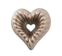 Nordic Ware Molde Bundt 55548 Corazón Elegante Aluminio fundido Importación Japón