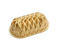 Nordic Ware Molde de horno Jubilee Loaf 82677, aluminio fundido antiadherente, 1,4 L dorado