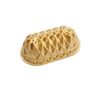 Nordic Ware 82677 Jubilee Loaf Molde de aluminio fundido para tartas, antiadherente, color dorado