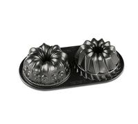 Nordic Ware 84024 Pastel Diseño de moldes de Aluminio Fundido de Duet