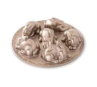 Nordic Ware 90149AMZ Baby Bunny - Tarta de aluminio fundido, color marrón