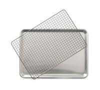 Nordic Ware Bandeja para hornear con parrilla Nordic Ware naturals 32.7x45.4 cm