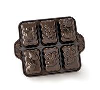 Nordic Ware Harvest - Mini molde para pan, 5 tazas, color bronce
