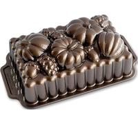 Nordic Ware Molde de aluminio fundido con diseño de calabaza, color bronce