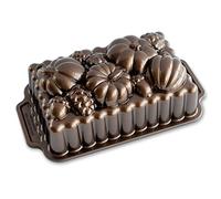 Nordic Ware Molde de aluminio fundido con diseño de calabaza, color bronce