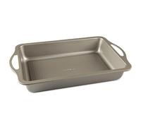 Nordic Ware Molde para tartas, acero antiadherente sin PFOA, plateado